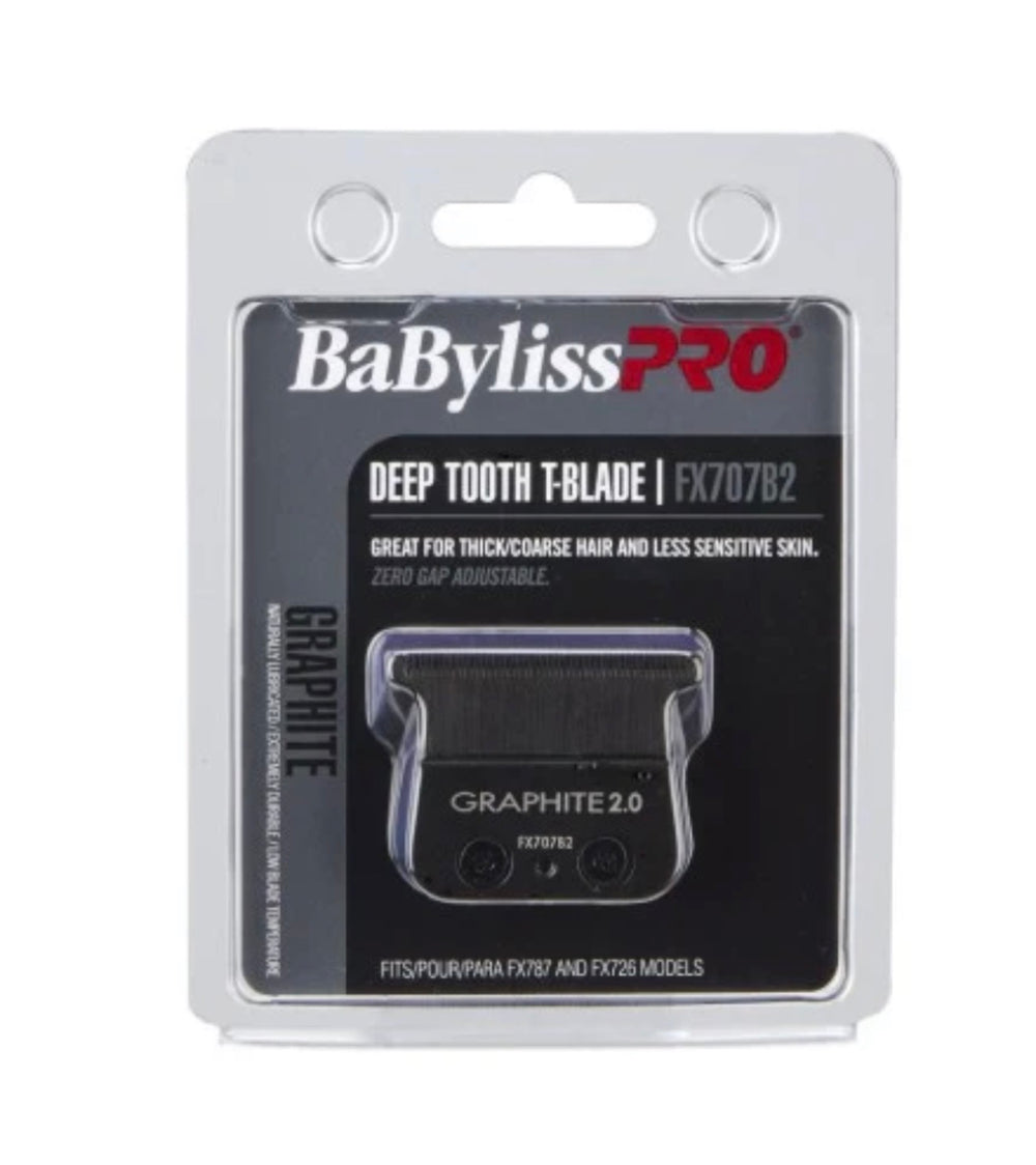 BaByliss Black Graphite 2.0 Trimmer Blade - Deep Tooth (FX707B2)