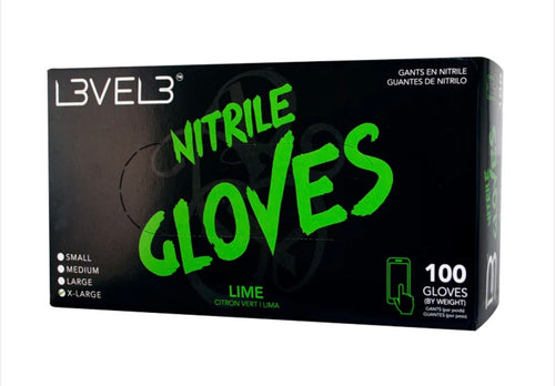 LEVEL3 NITRILE GLOVE LIME
