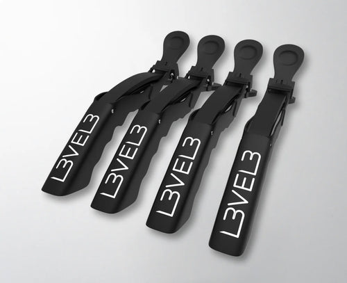 LEVEL 3 HAIR CROC CLIPS (4 PACK)