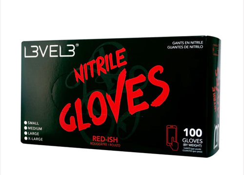 LEVEL 3 NITRILE GLOVE RED