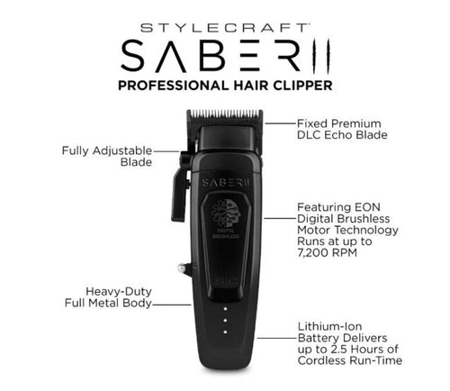 StyleCraft Saber II Clipper (SC617B)
