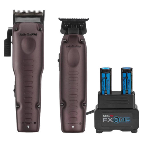 BABYLISS PRO LIMITED EDITION FXONE NIGHTFALL CLIPPER & TRIMMER BUNDLE - WITH DUAL CHARGER  (FX129PTO)